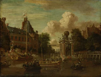 La llegada de la embajada rusa a Ámsterdam, 29 de agosto de 1697